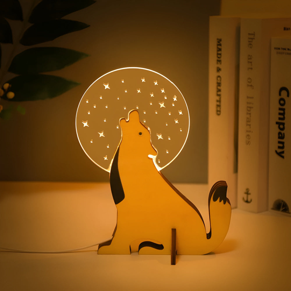 Minimalistyczna lampa stołowa z nocnym światłem LED