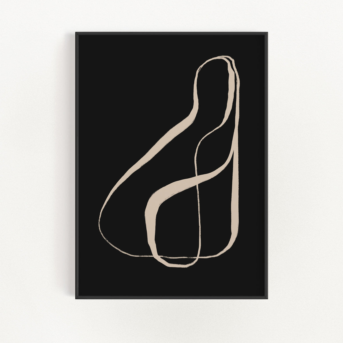 Minimalistyczny obraz na ścianę typografia kaligrafia