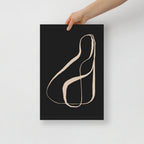 Minimalistyczny obraz na ścianę typografia kaligrafia