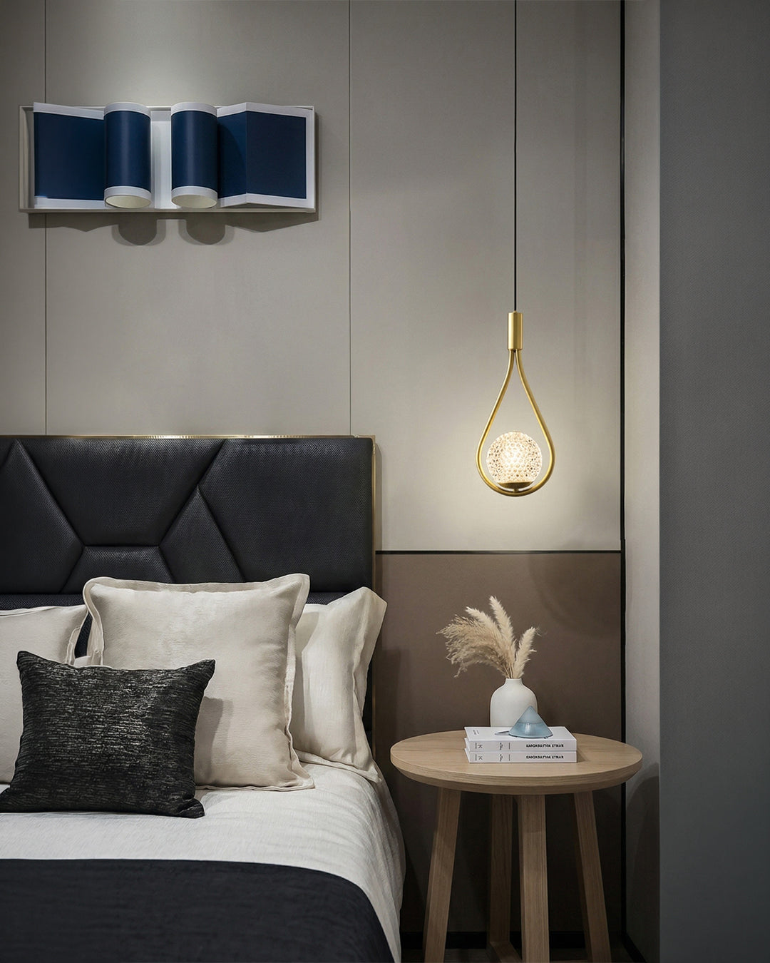 Nordycka lampa wisząca Drop w kształcie kropli ze szkła – minimalistyczne oświetlenie do jadalni i wyspy kuchennej
