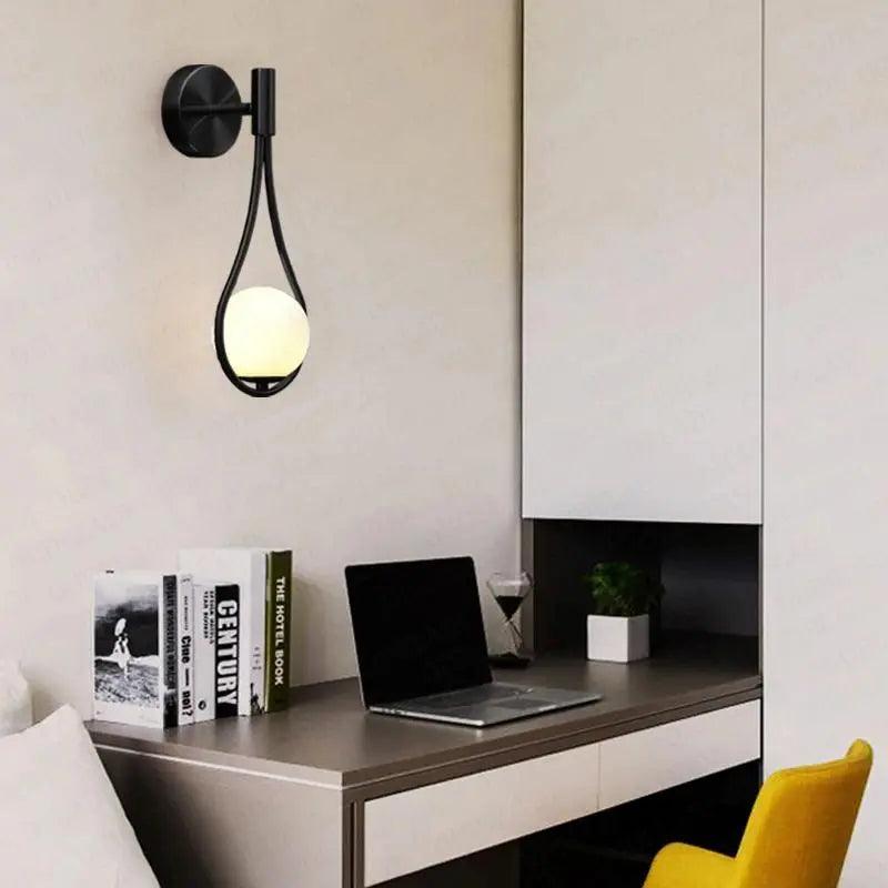 Nordyczna LED Lampa Ścienna Minimalistyczne Oświetlenie w Stylu Vintage