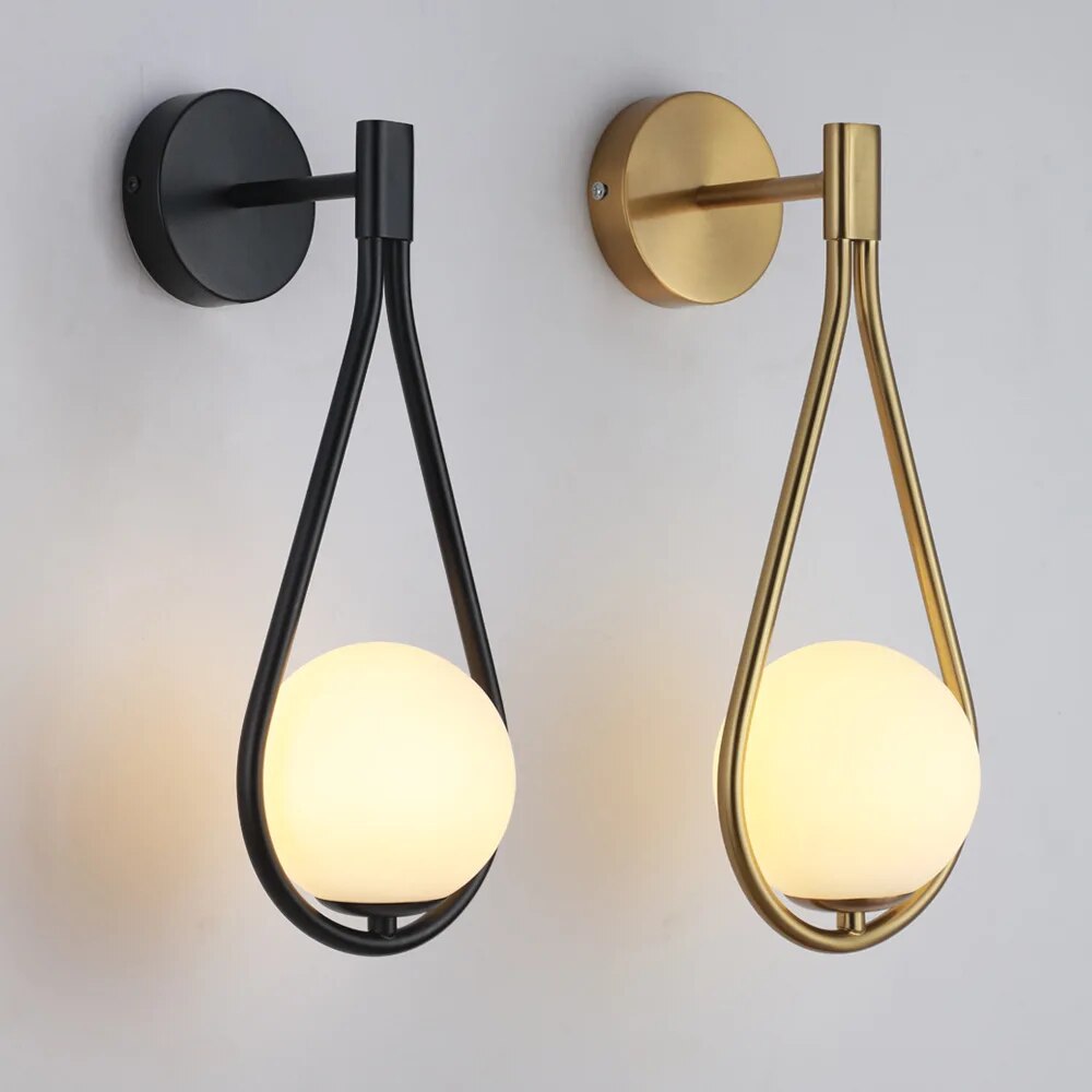 Nordyczna LED Lampa Ścienna Minimalistyczne Oświetlenie w Stylu Vintage