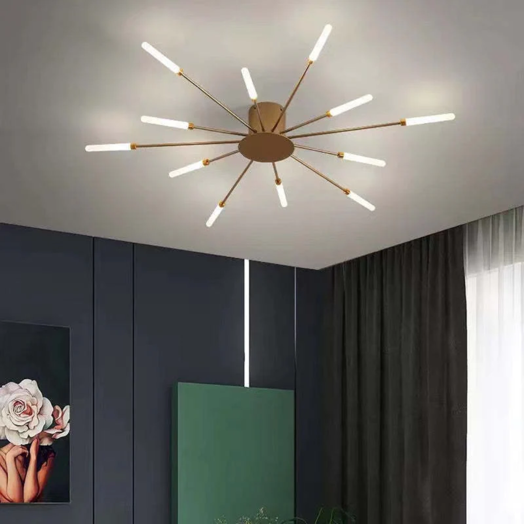 Nowoczesna duża lampa sufitowa LED LumenMax – energooszczędna