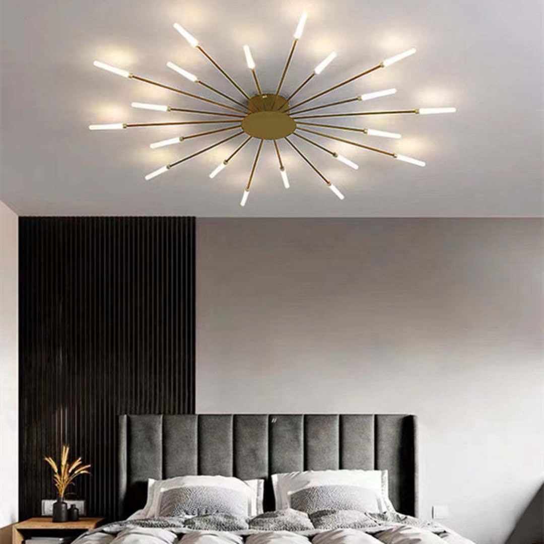 Nowoczesna duża lampa sufitowa LED LumenMax – energooszczędna