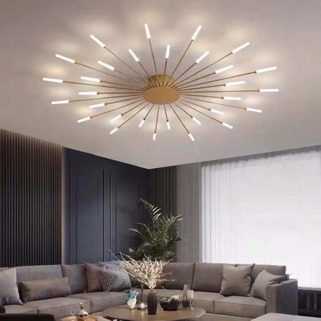 Nowoczesna duża lampa sufitowa LED LumenMax – energooszczędna