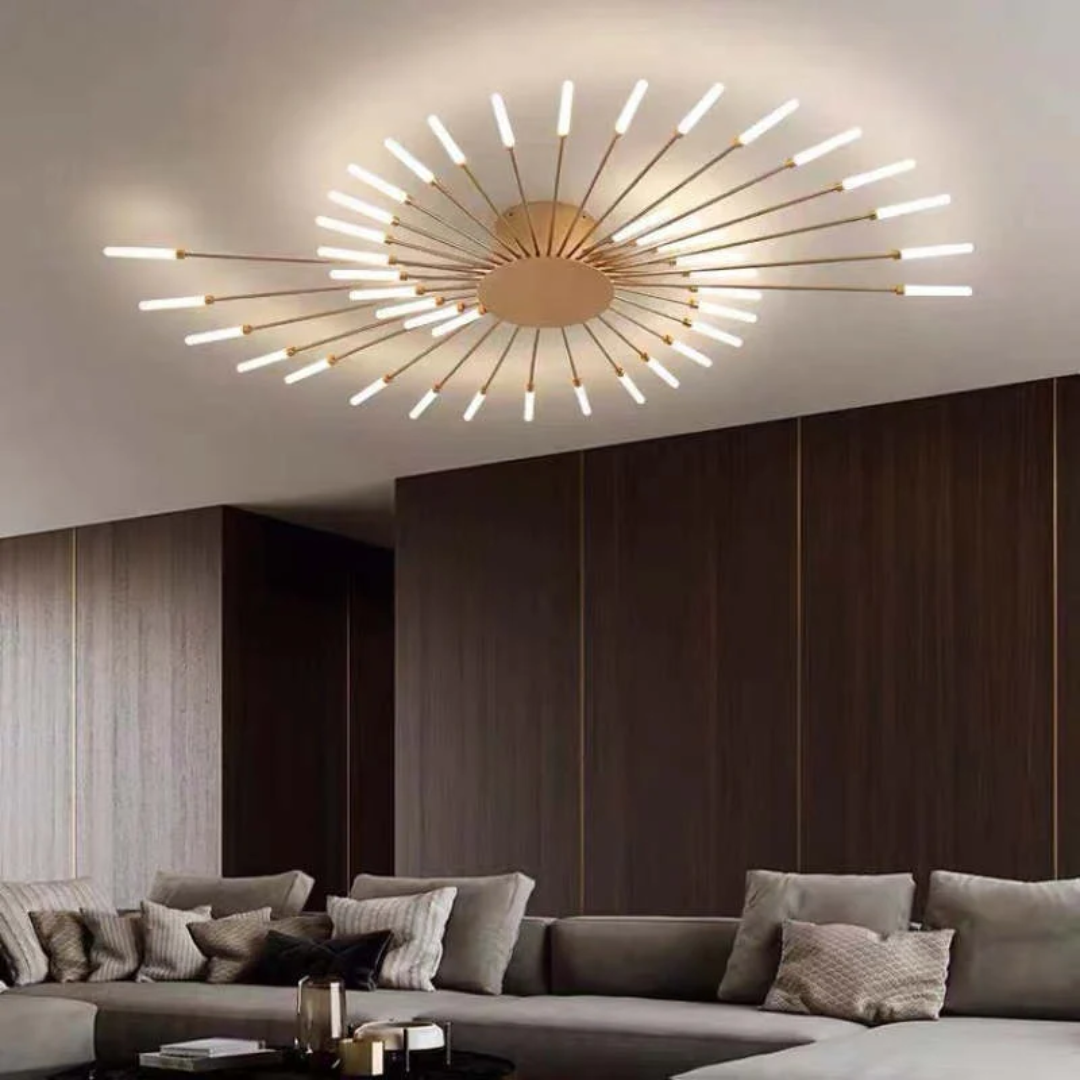 Nowoczesna duża lampa sufitowa LED LumenMax – energooszczędna