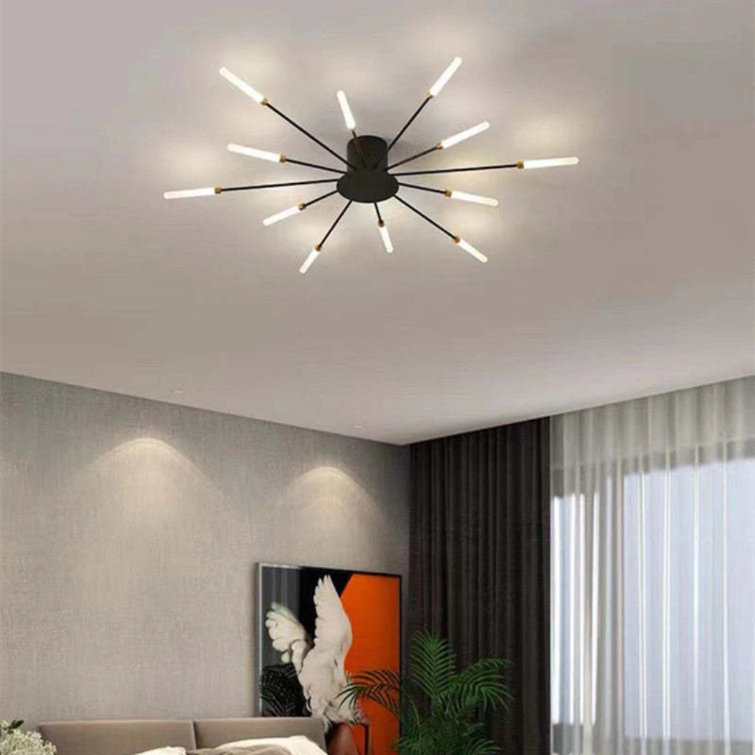 Nowoczesna duża lampa sufitowa LED LumenMax – energooszczędna