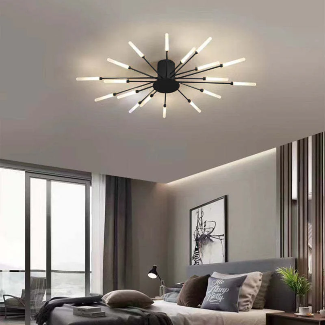 Nowoczesna duża lampa sufitowa LED LumenMax – energooszczędna