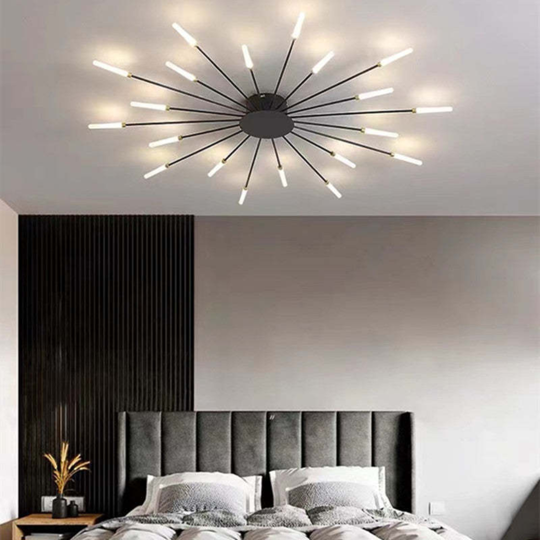 Nowoczesna duża lampa sufitowa LED LumenMax – energooszczędna