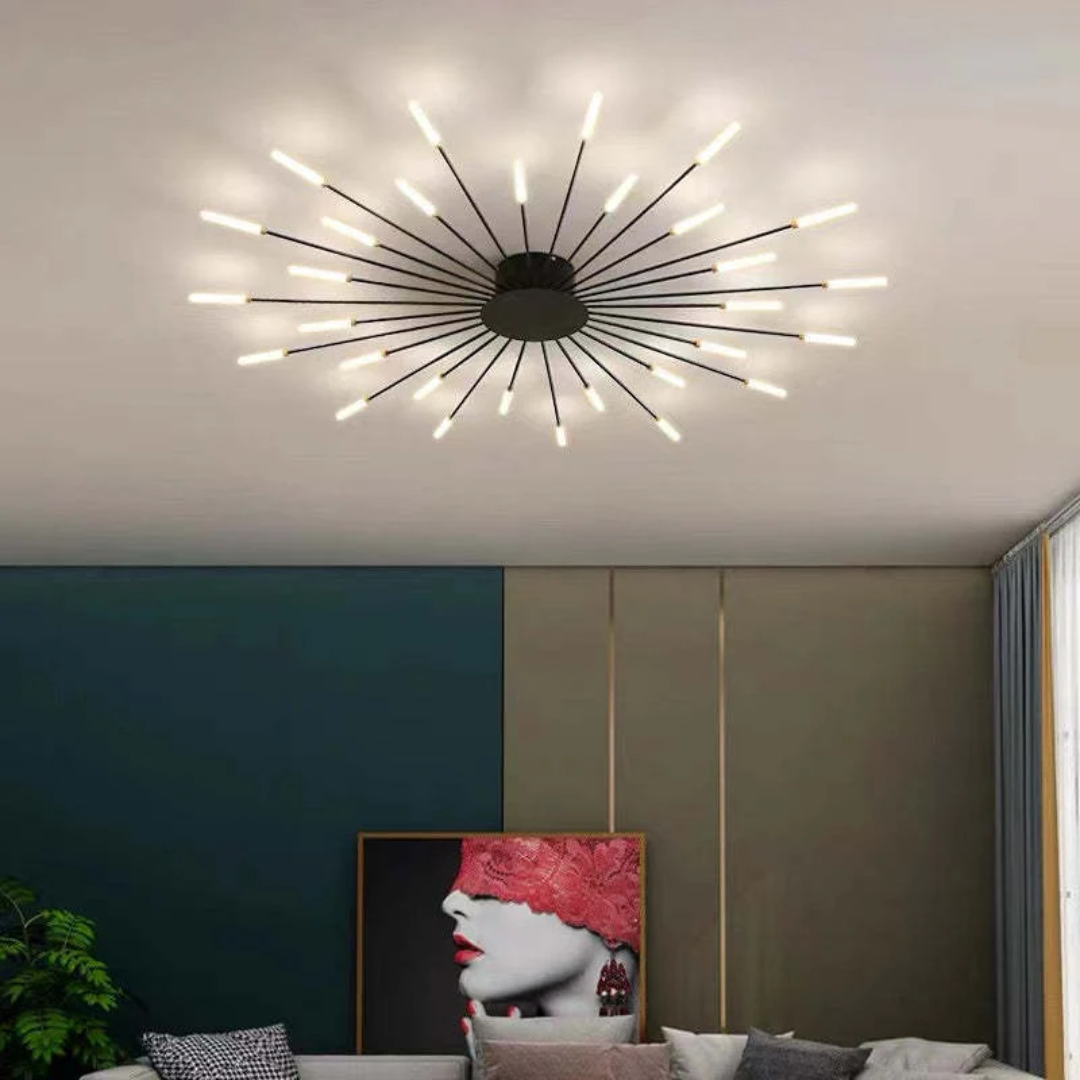 Nowoczesna duża lampa sufitowa LED LumenMax – energooszczędna