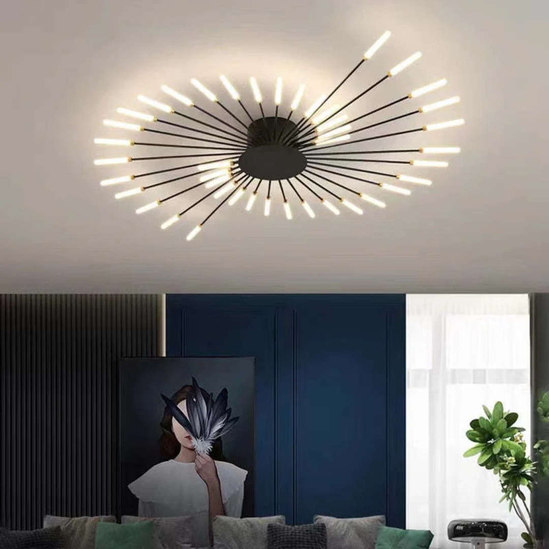 Nowoczesna duża lampa sufitowa LED LumenMax – energooszczędna