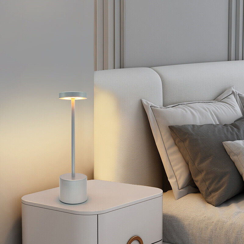 Nowoczesna lampa stołowa LED do salonu, bezprzewodowa, z akumulatorem