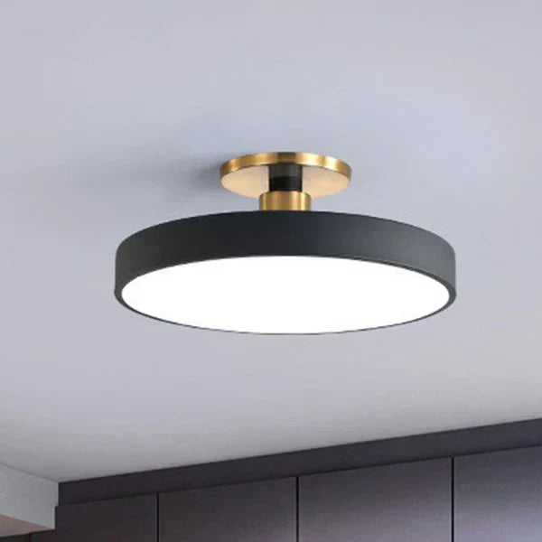 Nowoczesna lampa sufitowa skandynawska okrągła minimalistyczna