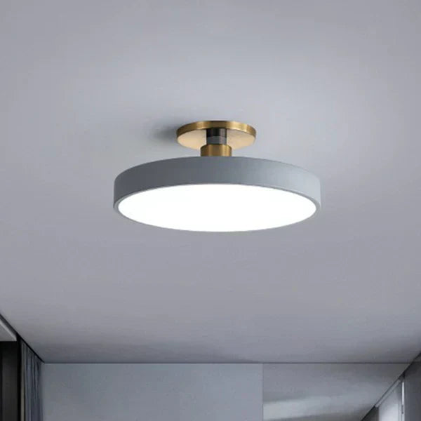 Nowoczesna lampa sufitowa skandynawska okrągła minimalistyczna