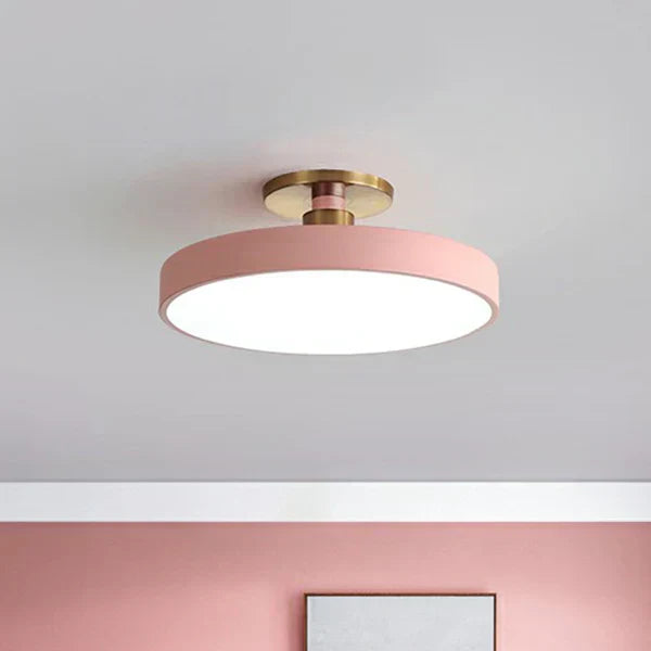 Nowoczesna lampa sufitowa skandynawska okrągła minimalistyczna