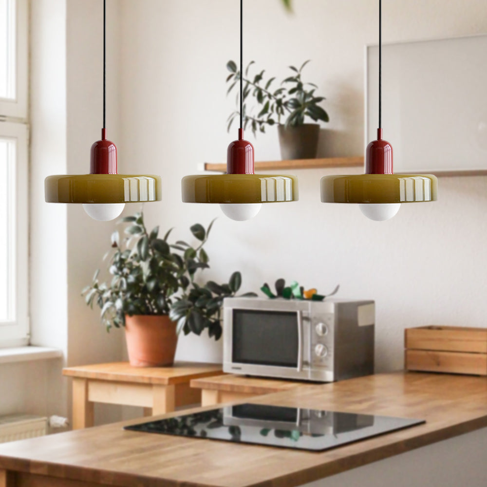 Nowoczesna Lampa Sufitowa z 3 Kloszami – Regulowana Wysokość