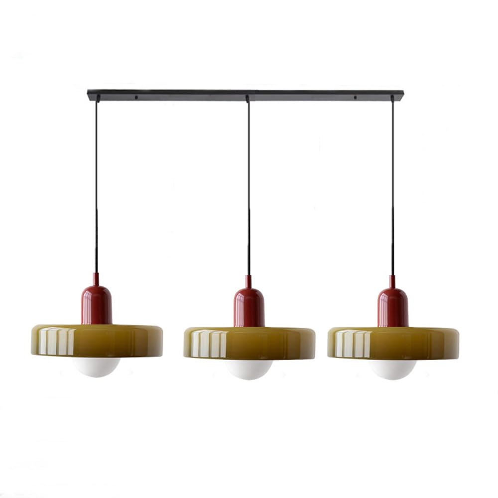 Nowoczesna Lampa Sufitowa z 3 Kloszami – Regulowana Wysokość