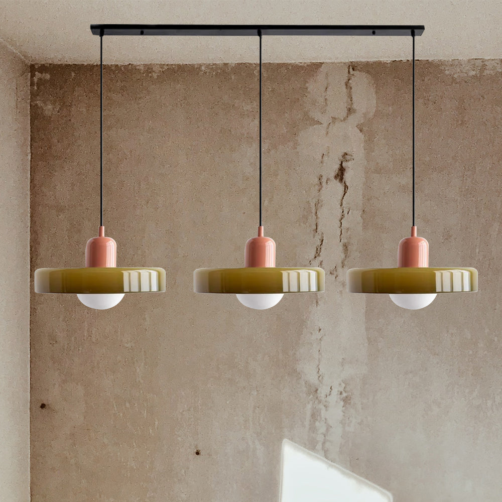 Nowoczesna Lampa Sufitowa z 3 Kloszami – Regulowana Wysokość