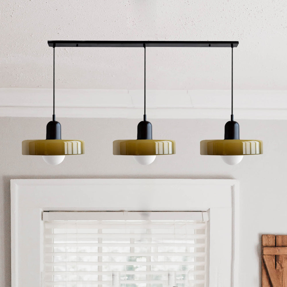 Nowoczesna Lampa Sufitowa z 3 Kloszami – Regulowana Wysokość