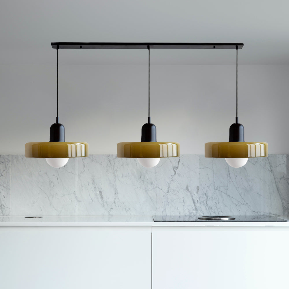 Nowoczesna Lampa Sufitowa z 3 Kloszami – Regulowana Wysokość