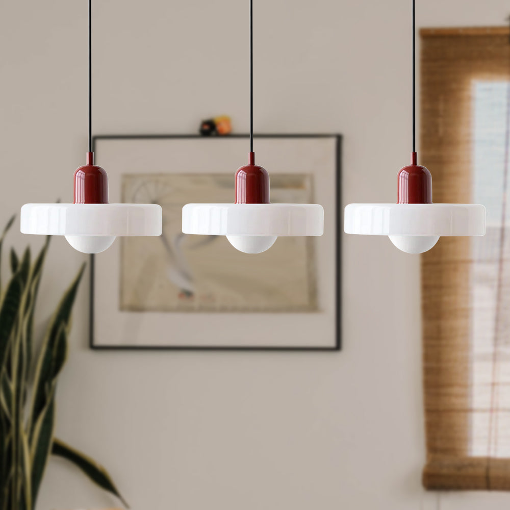 Nowoczesna Lampa Sufitowa z 3 Kloszami – Regulowana Wysokość