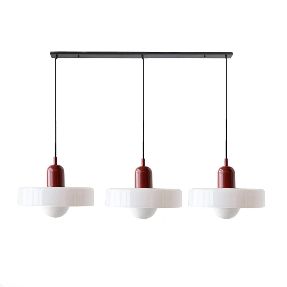 Nowoczesna Lampa Sufitowa z 3 Kloszami – Regulowana Wysokość