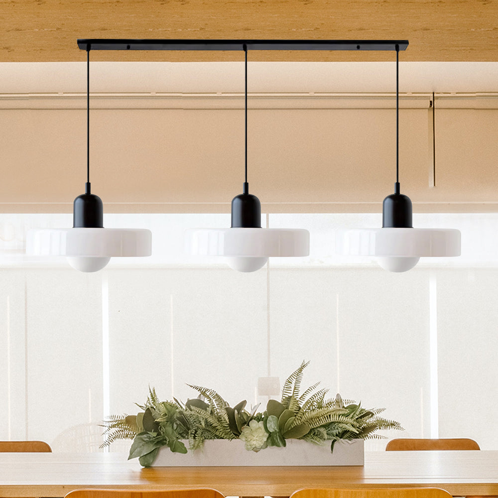 Nowoczesna Lampa Sufitowa z 3 Kloszami – Regulowana Wysokość