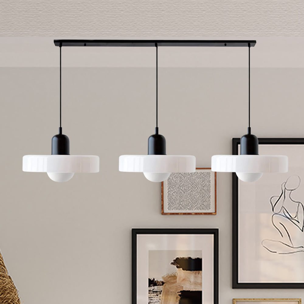 Nowoczesna Lampa Sufitowa z 3 Kloszami – Regulowana Wysokość