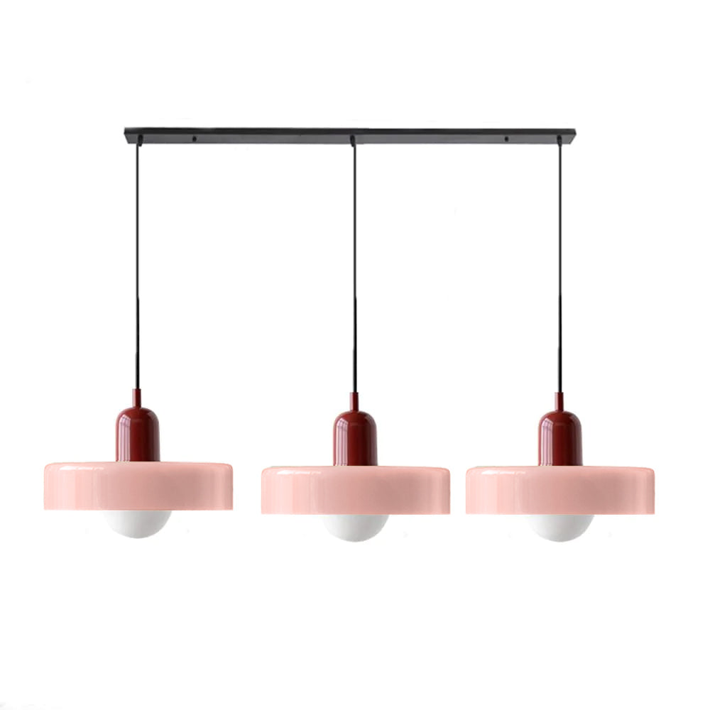 Nowoczesna Lampa Sufitowa z 3 Kloszami – Regulowana Wysokość