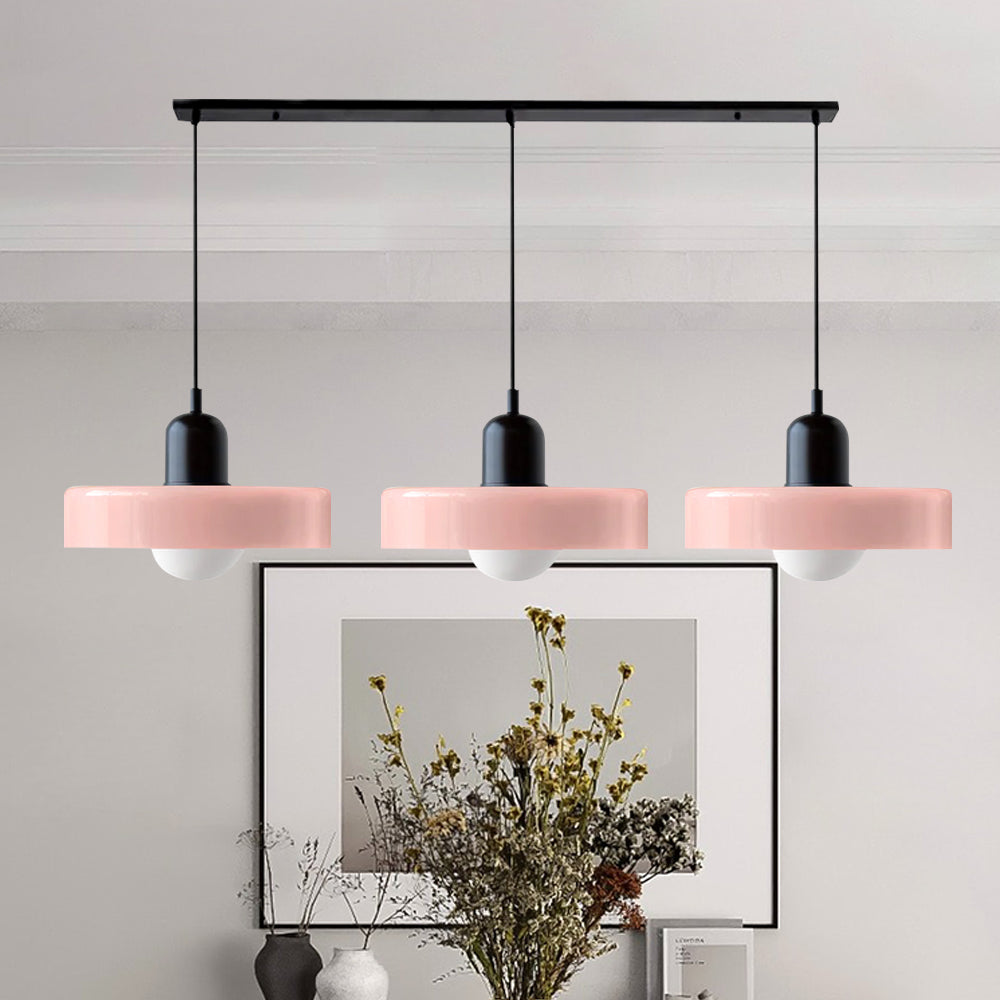 Nowoczesna Lampa Sufitowa z 3 Kloszami – Regulowana Wysokość