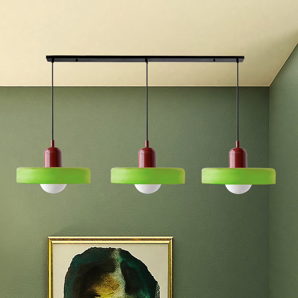 Nowoczesna Lampa Sufitowa z 3 Kloszami – Regulowana Wysokość