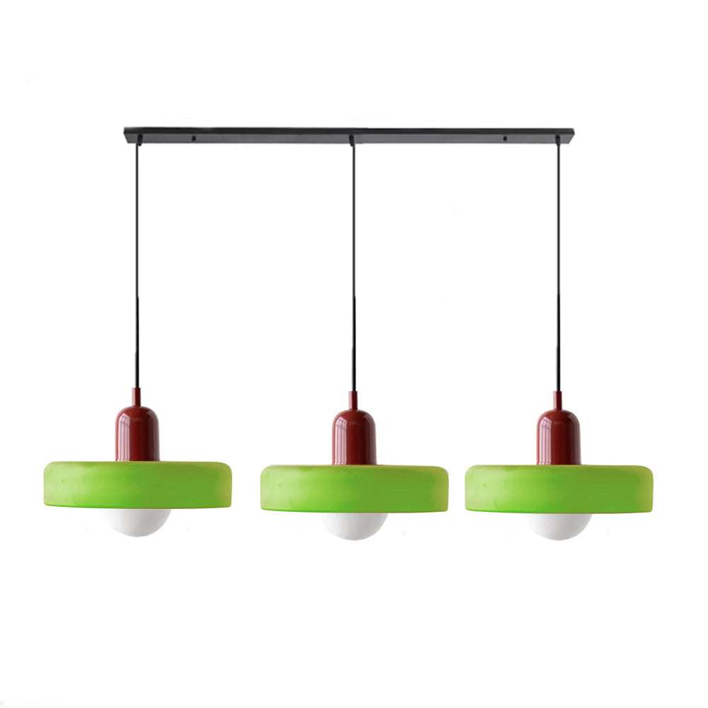 Nowoczesna Lampa Sufitowa z 3 Kloszami – Regulowana Wysokość