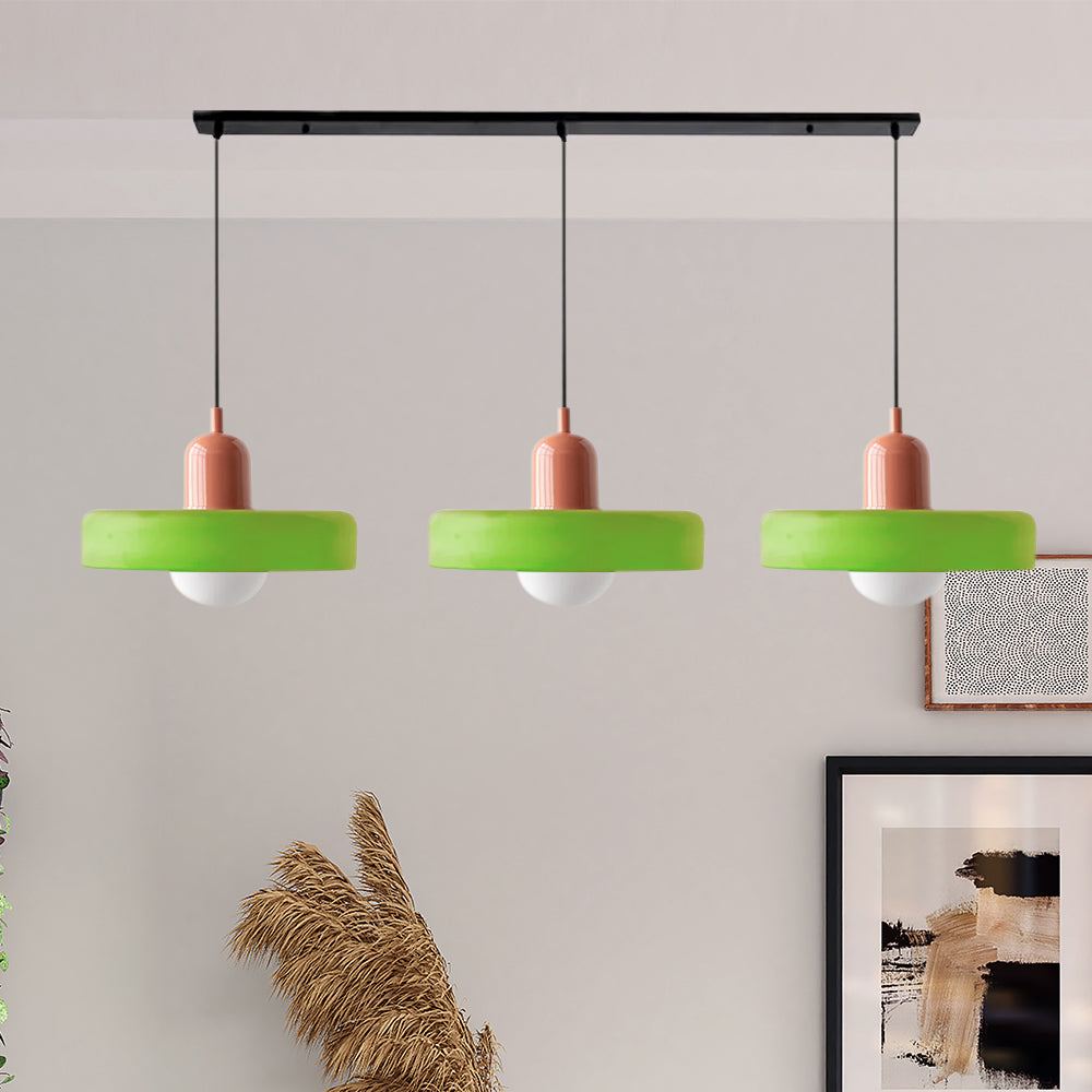 Nowoczesna Lampa Sufitowa z 3 Kloszami – Regulowana Wysokość