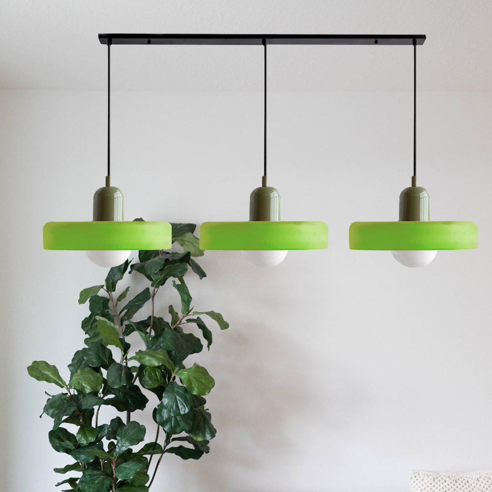 Nowoczesna Lampa Sufitowa z 3 Kloszami – Regulowana Wysokość