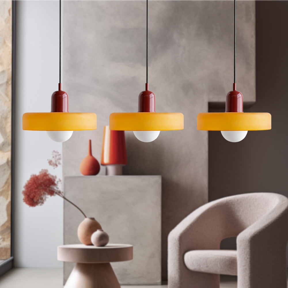Nowoczesna Lampa Sufitowa z 3 Kloszami – Regulowana Wysokość