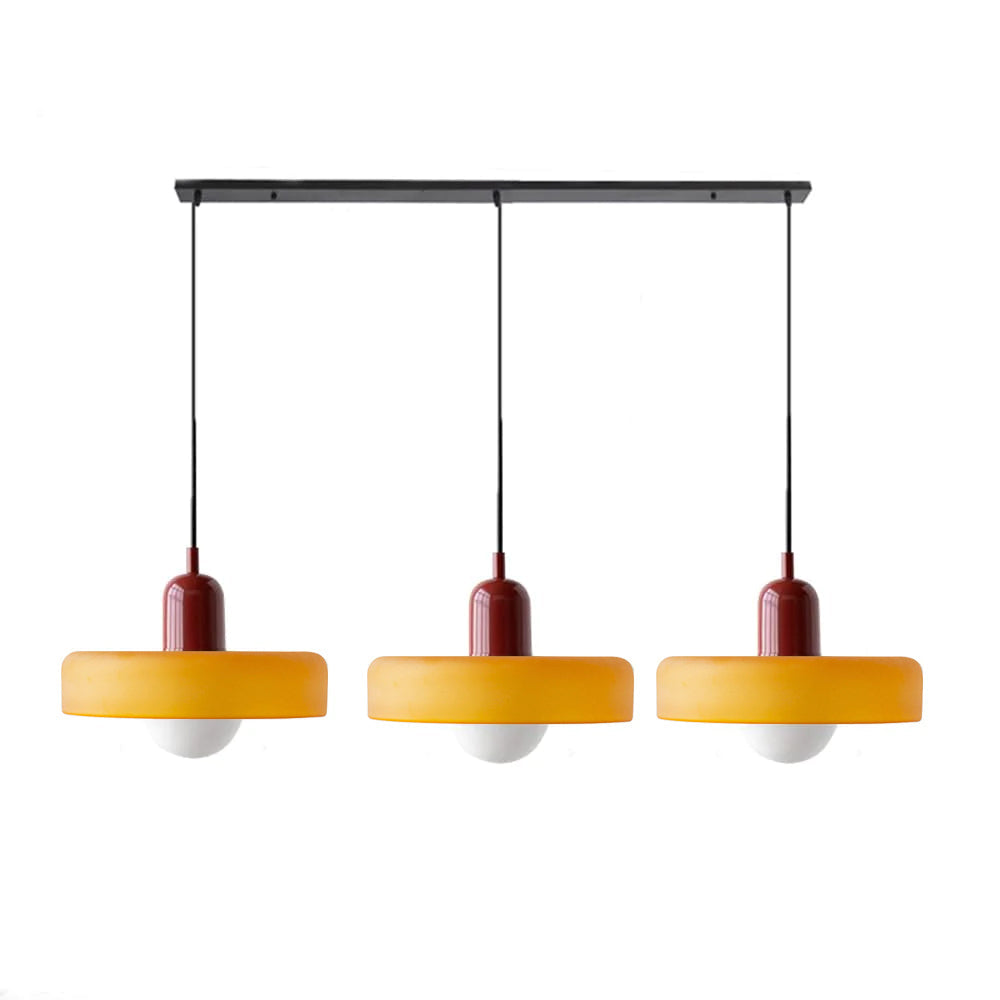 Nowoczesna Lampa Sufitowa z 3 Kloszami – Regulowana Wysokość