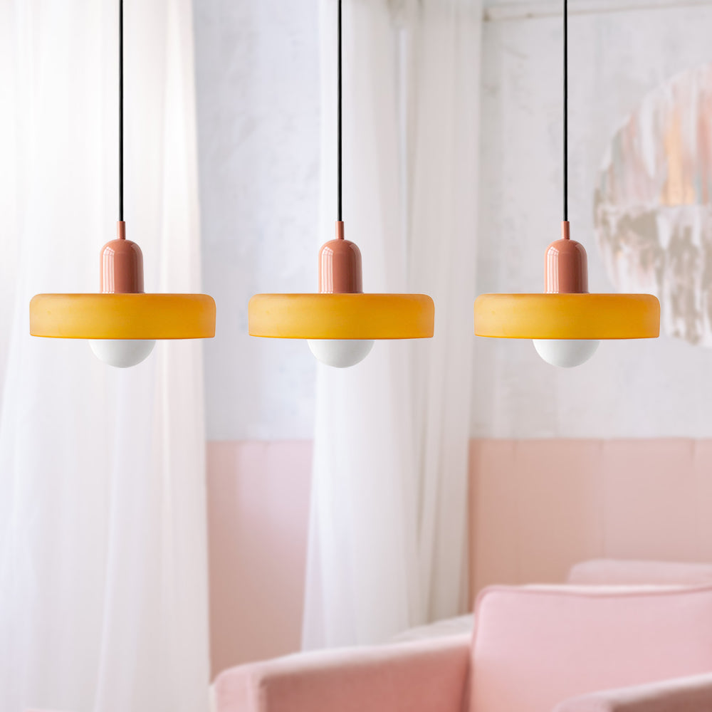 Nowoczesna Lampa Sufitowa z 3 Kloszami – Regulowana Wysokość