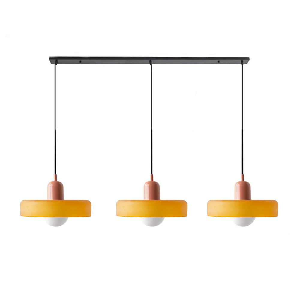 Nowoczesna Lampa Sufitowa z 3 Kloszami – Regulowana Wysokość