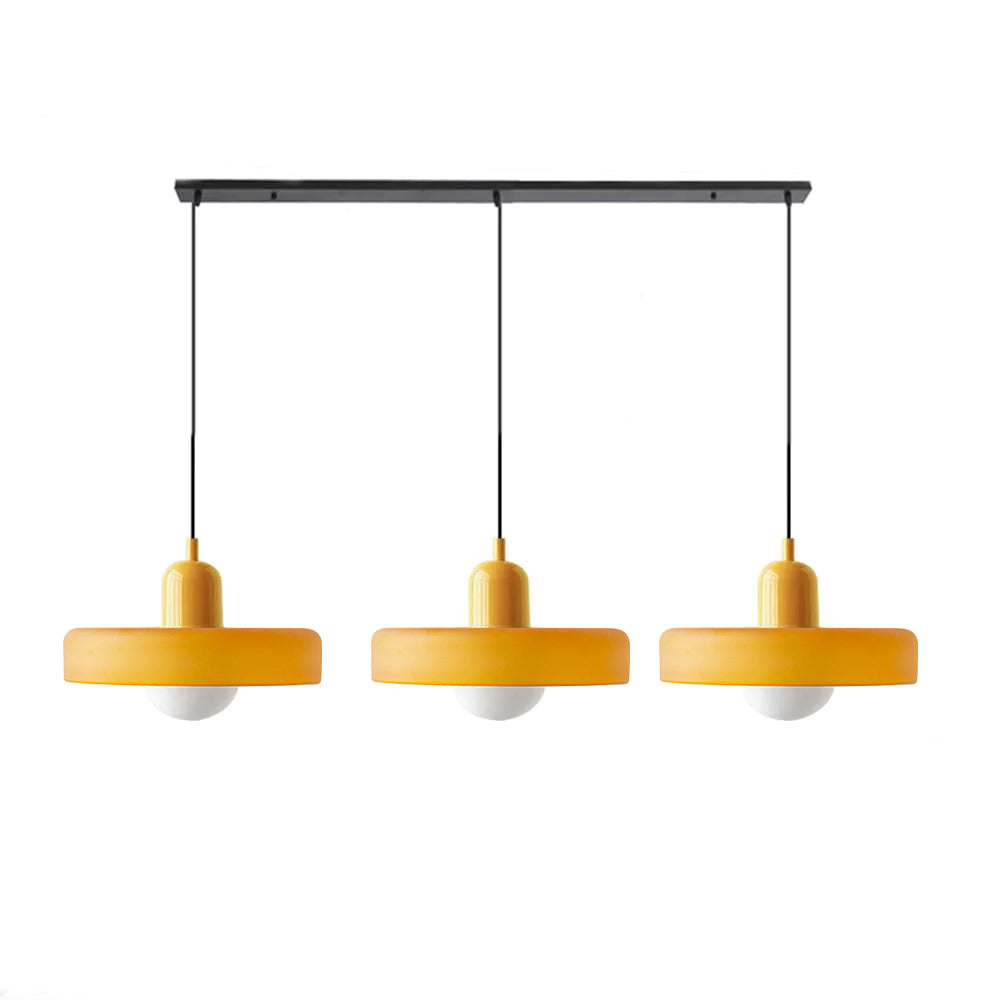 Nowoczesna Lampa Sufitowa z 3 Kloszami – Regulowana Wysokość