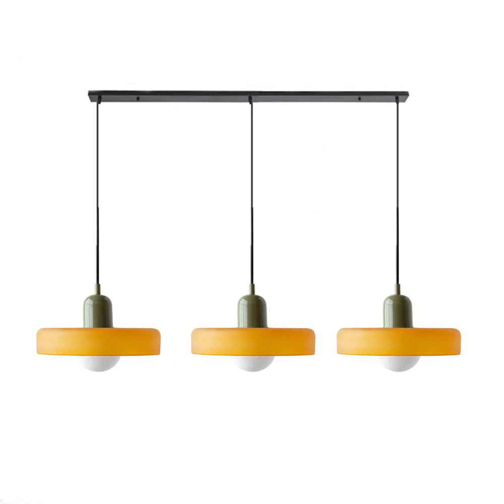 Nowoczesna Lampa Sufitowa z 3 Kloszami – Regulowana Wysokość