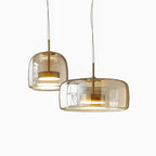 Nowoczesna Minimalistyczna Lampa Wisząca ze Szkła Oświetlenie Sufitowe