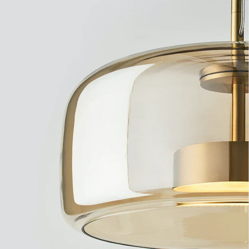 Nowoczesna Minimalistyczna Lampa Wisząca ze Szkła Oświetlenie Sufitowe