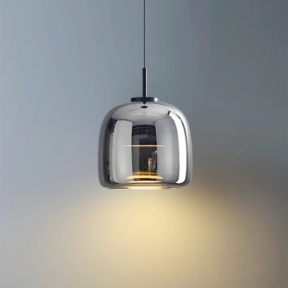 Nowoczesna Minimalistyczna Lampa Wisząca ze Szkła Oświetlenie Sufitowe