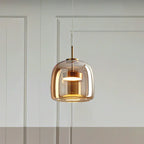Nowoczesna Minimalistyczna Lampa Wisząca ze Szkła Oświetlenie Sufitowe