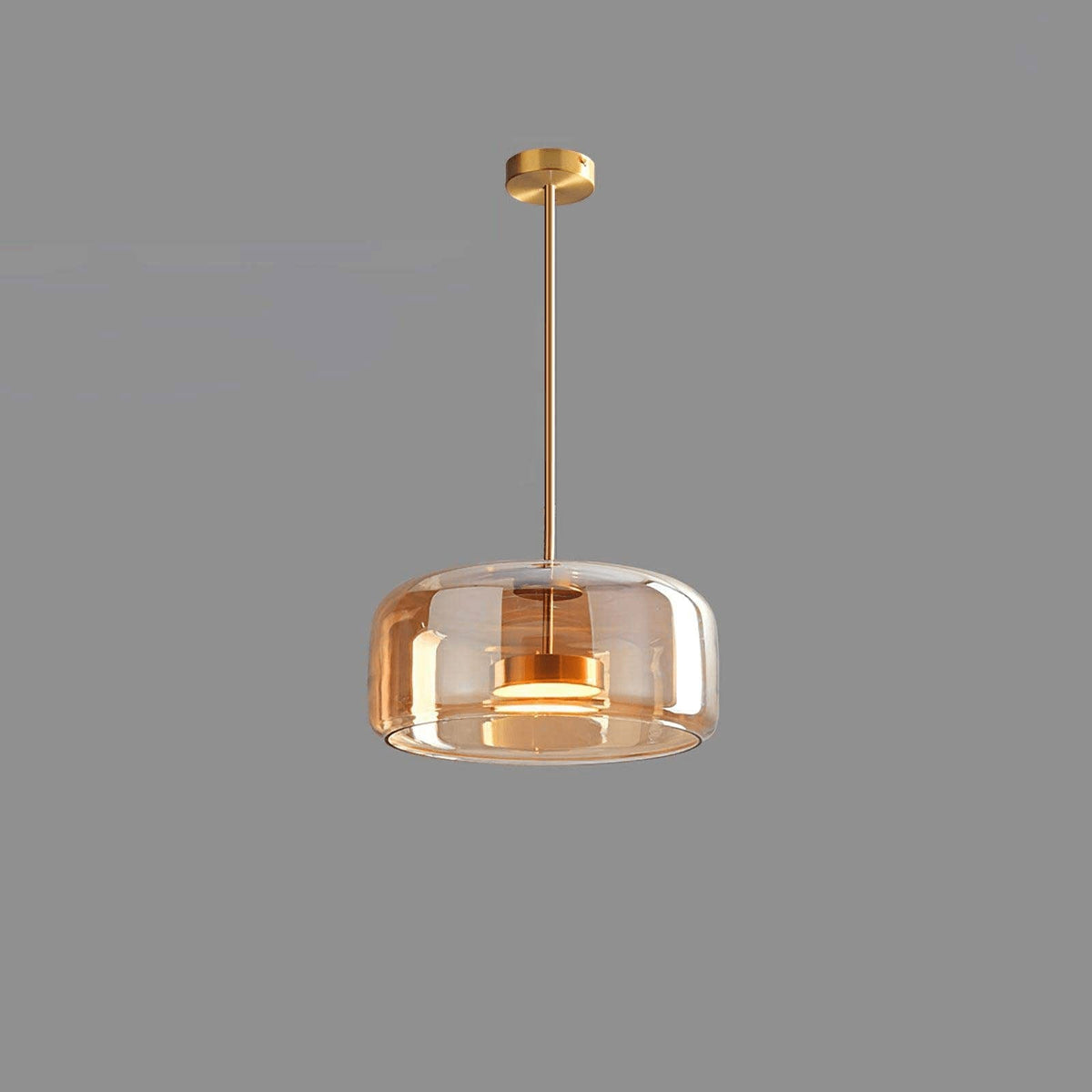 Nowoczesna nordycka lampa sufitowa wisząca czarne szkło styl