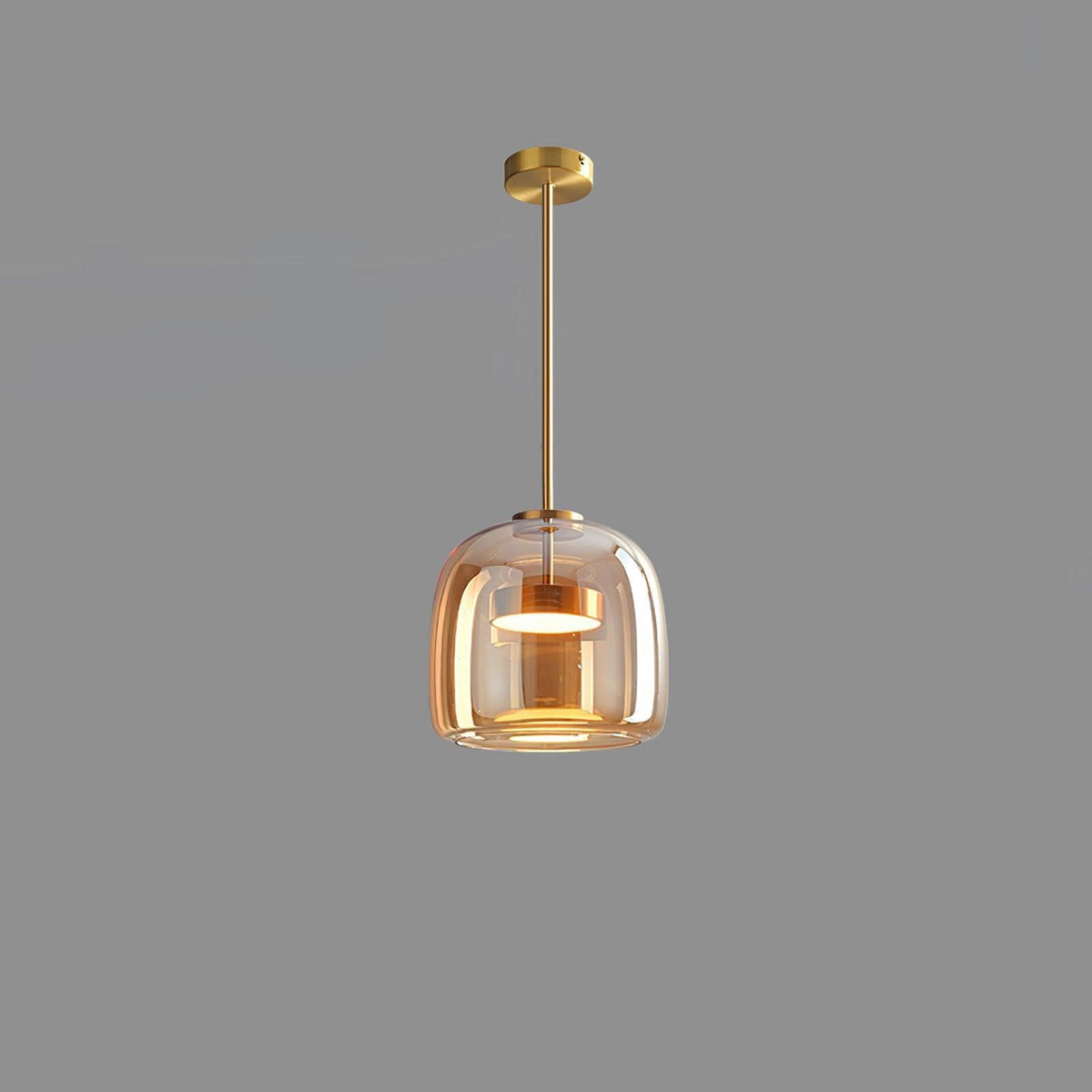 Nowoczesna nordycka lampa sufitowa wisząca czarne szkło styl