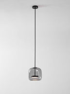 Nowoczesna nordycka lampa sufitowa wisząca czarne szkło styl