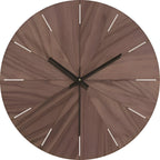 Nowoczesny cichy zegar ścienny z litego drewna – minimalistyczny design Woodline