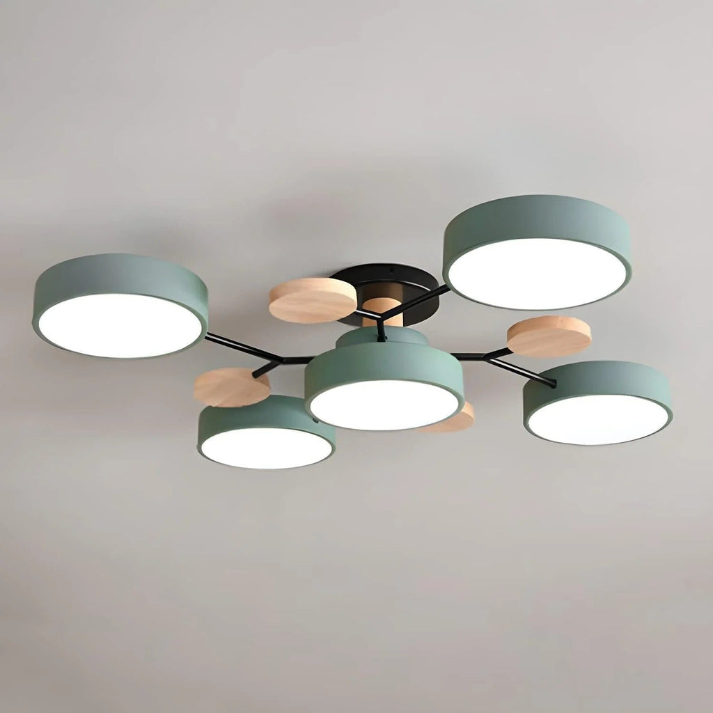 Nowoczesny żyrandol sufitowy LED – plafon typu flush mount