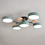 Nowoczesny żyrandol sufitowy LED – plafon typu flush mount